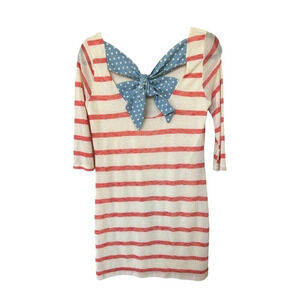 ModCloth Bo Bel Women's Red, White & Blue Patriotic America Mini Dress Size XS